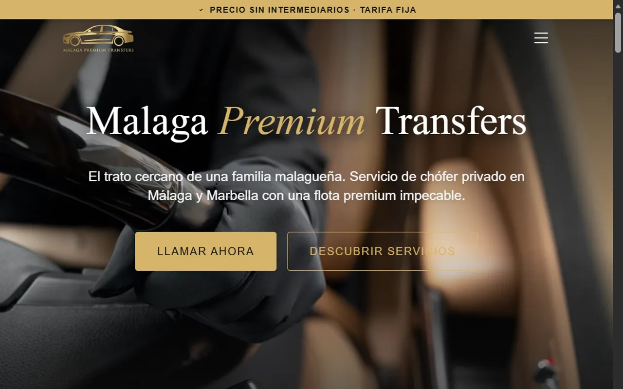 Málaga Premium Transfers · transporte privado en la Costa del Sol
